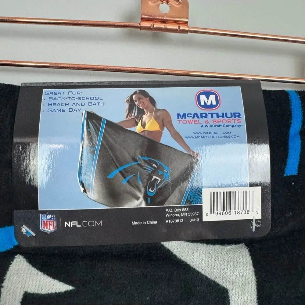 NFL X MCARTHUR | NEW Carolina Panthers NFL Beach Towel